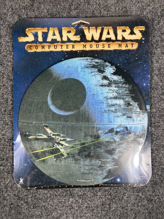 handstand Other - Vintage Star Wars Death Star Computer Mouse Pad NOS Sealed Lucasfilm HandStands